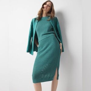 NWT WHBM Open Stitch Sweater Set